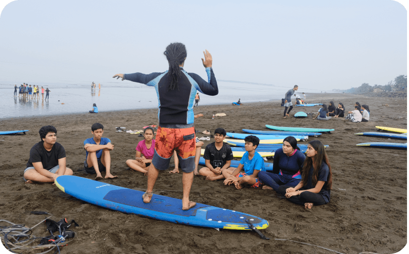 KS Tutorials Surfing Camp Activity